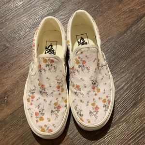 Vans floral shoes